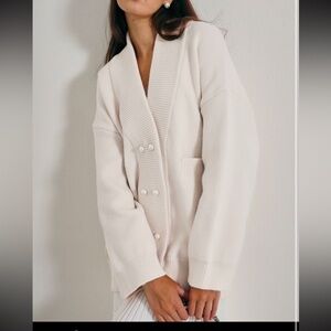 Vita Grace cardigan with pearl buttons